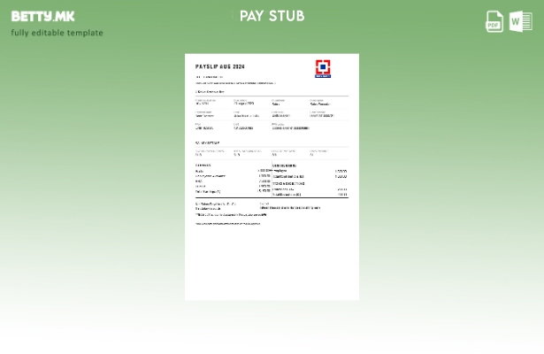 Шаблон за уплатница на HDFC банка во модерен стил